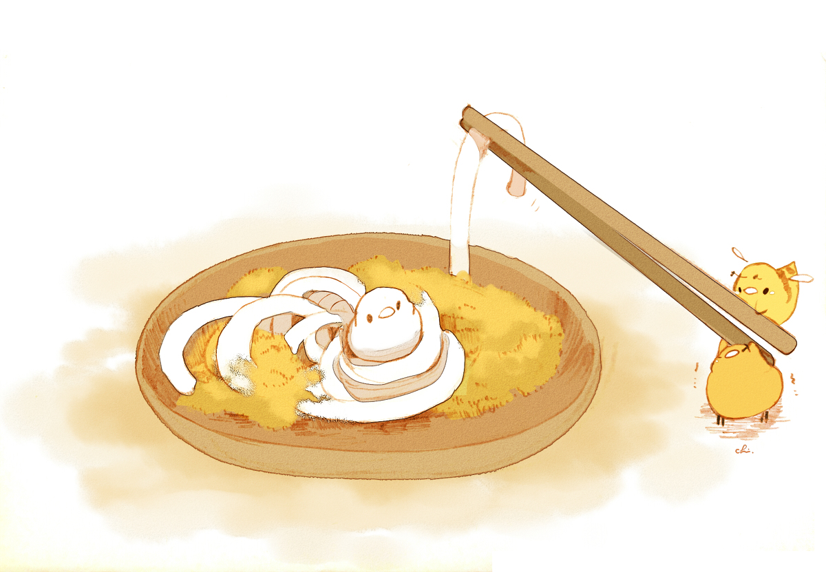 This is a pixiv picture whose title is うどんの日.