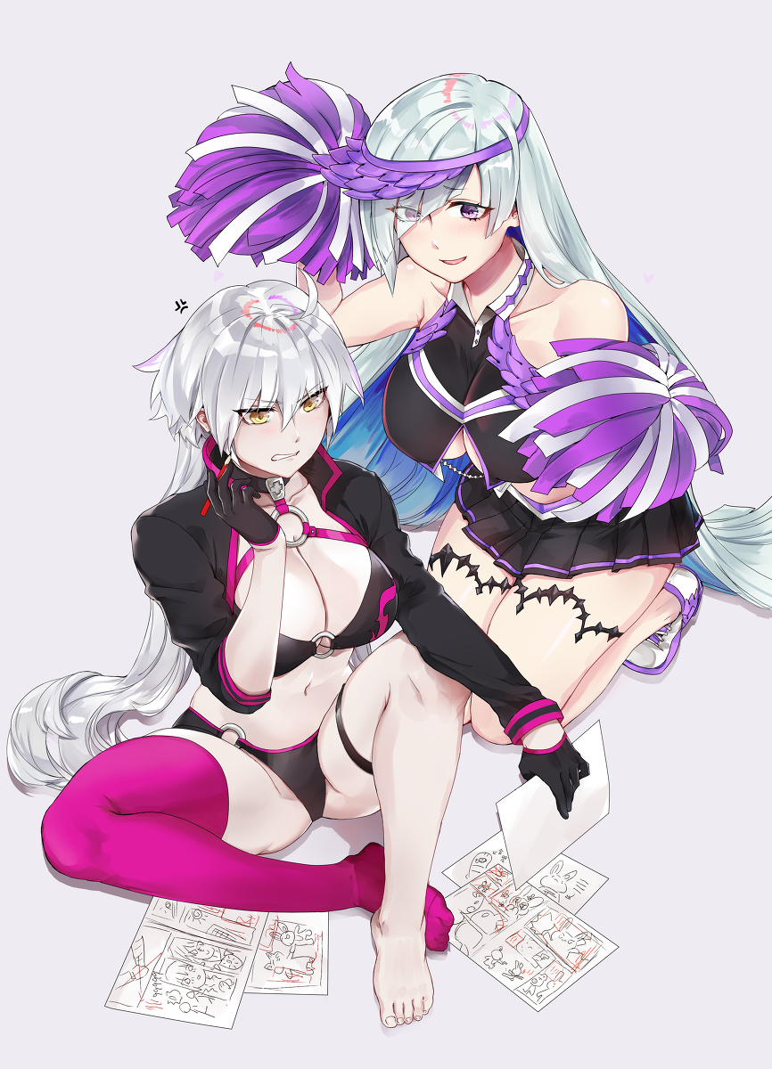 This is a pixiv picture whose title is 【FGO】百合百合!!.