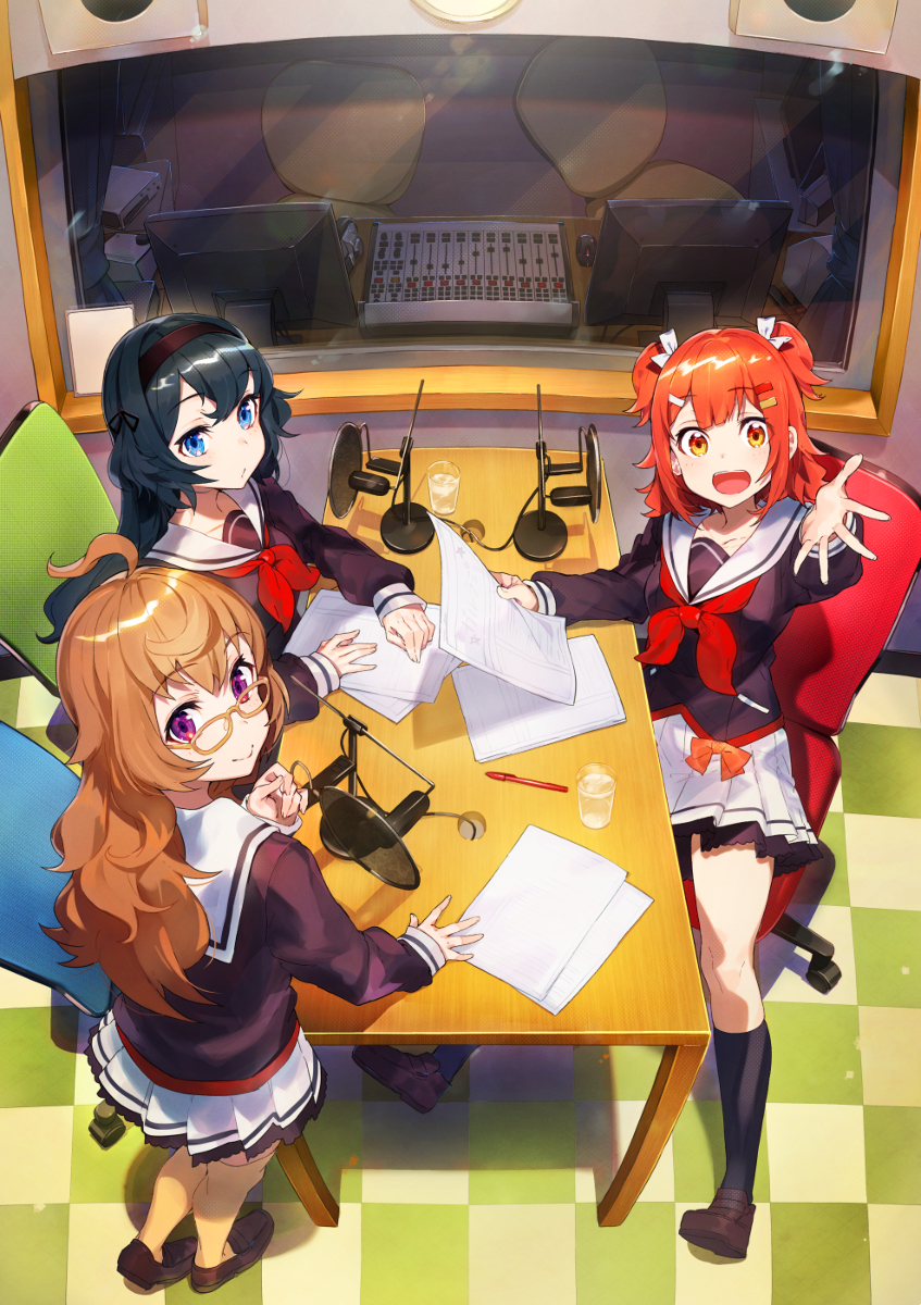 This is a pixiv picture whose title is ガールズラジオデイズ.