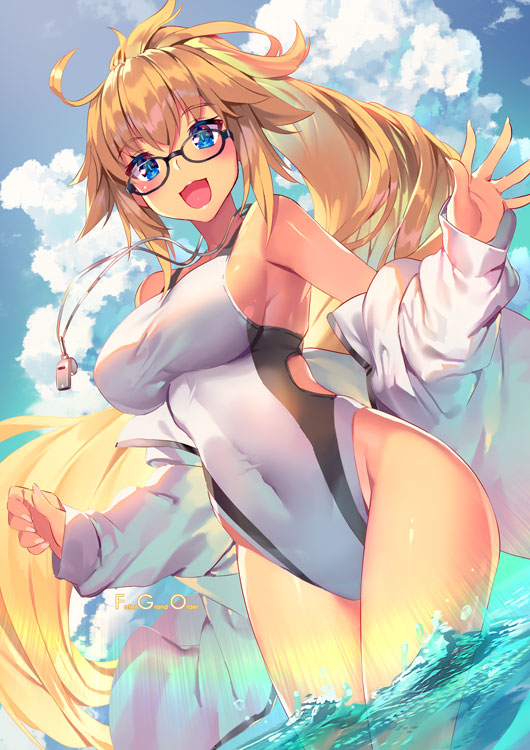 This is a pixiv picture whose title is 水着ジャンヌ.