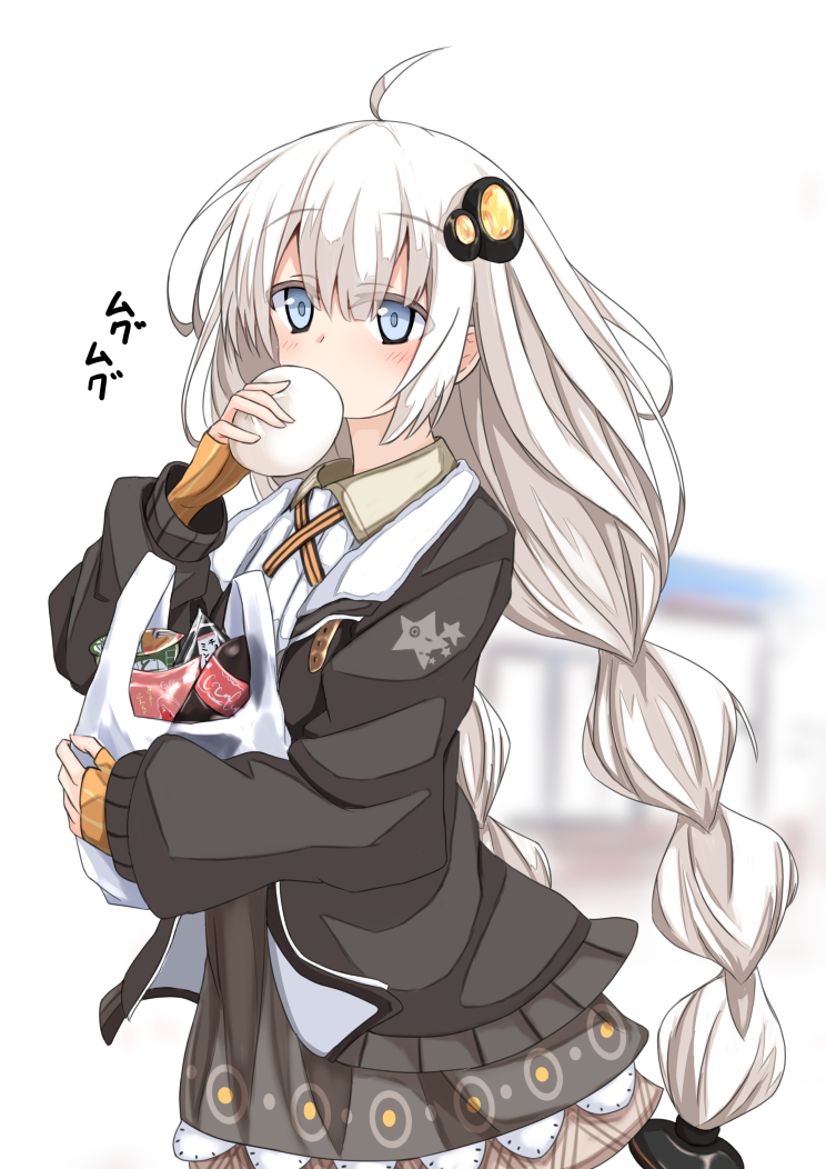 This is a pixiv picture whose title is 買い食いあかりちゃん.