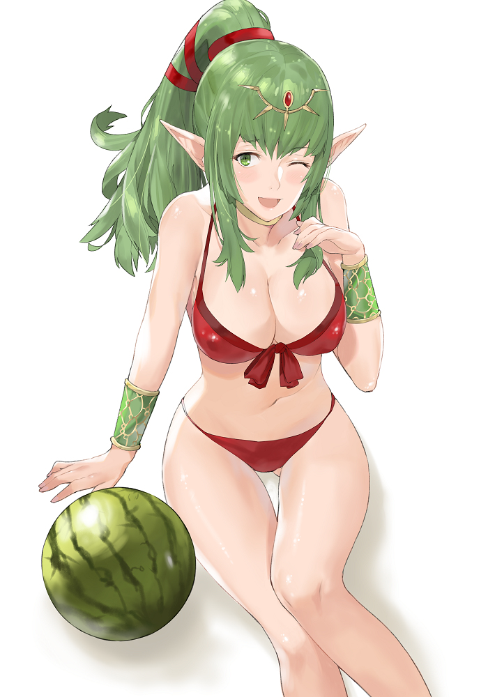 This is a pixiv picture whose title is Summer Tiki.