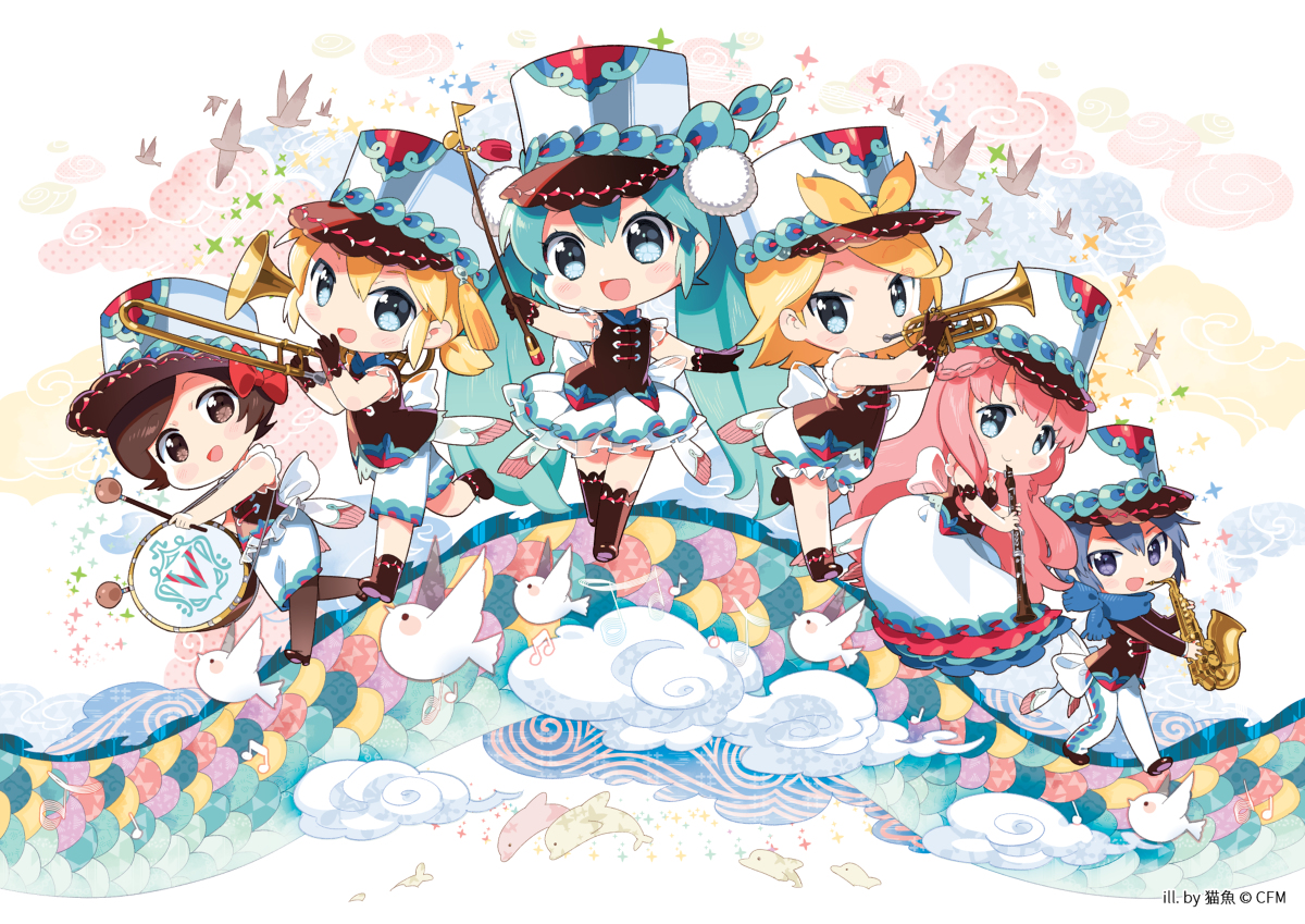 This is a pixiv picture whose title is チャイナ風マーチングバンド.