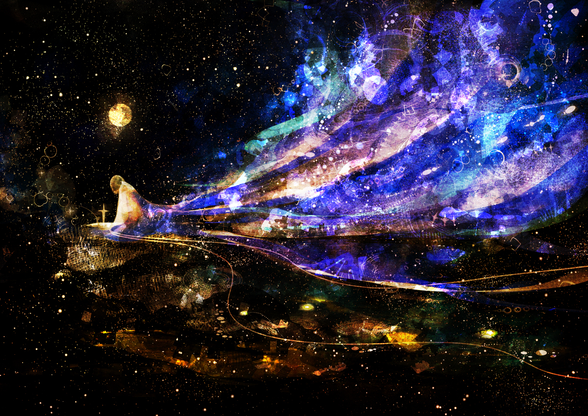 This is a pixiv picture whose title is 残滓.