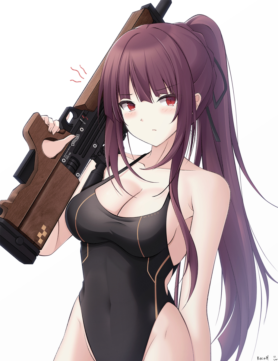 This is a pixiv picture whose title is WA2000.