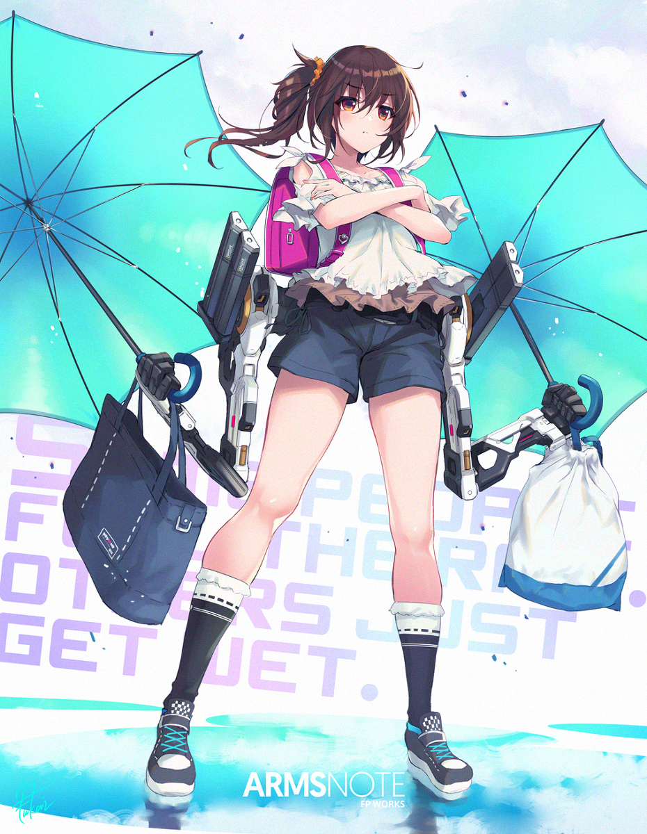 This is a pixiv picture whose title is 「かかってきなよ。雨でもなんでも。」.