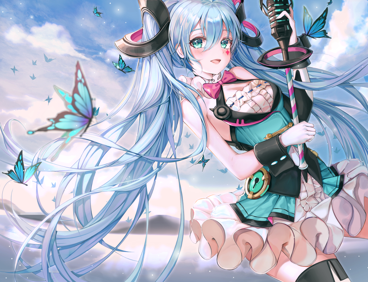 This is a pixiv picture whose title is マジカルミライ みく.