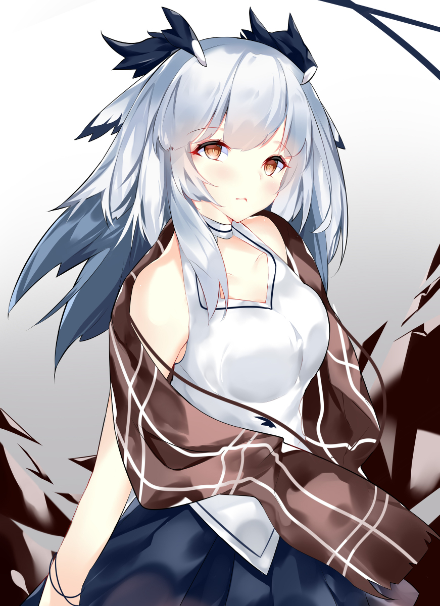 This is a pixiv picture whose title is 摸个白面老婆w.