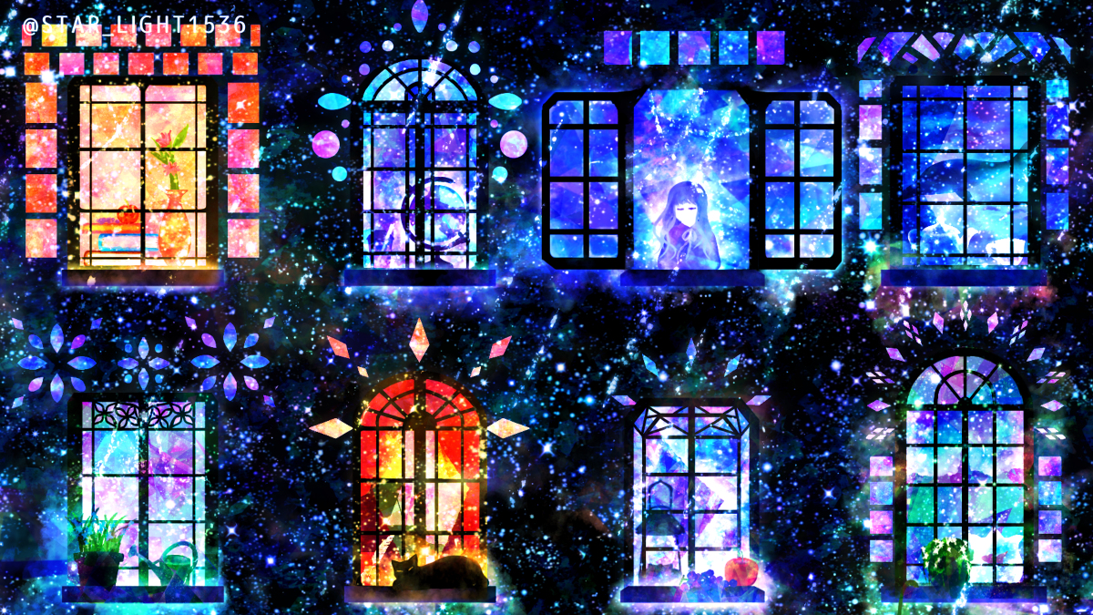 This is a pixiv picture whose title is 窓辺.