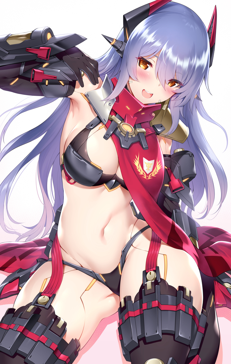 This is a pixiv picture whose title is 水着換装女子大生.