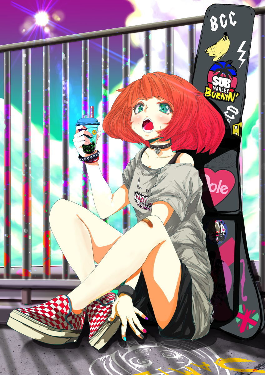 This is a pixiv picture whose title is タピる？.