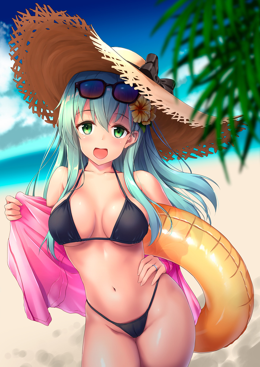 This is a pixiv picture whose title is 水着鈴谷5.
