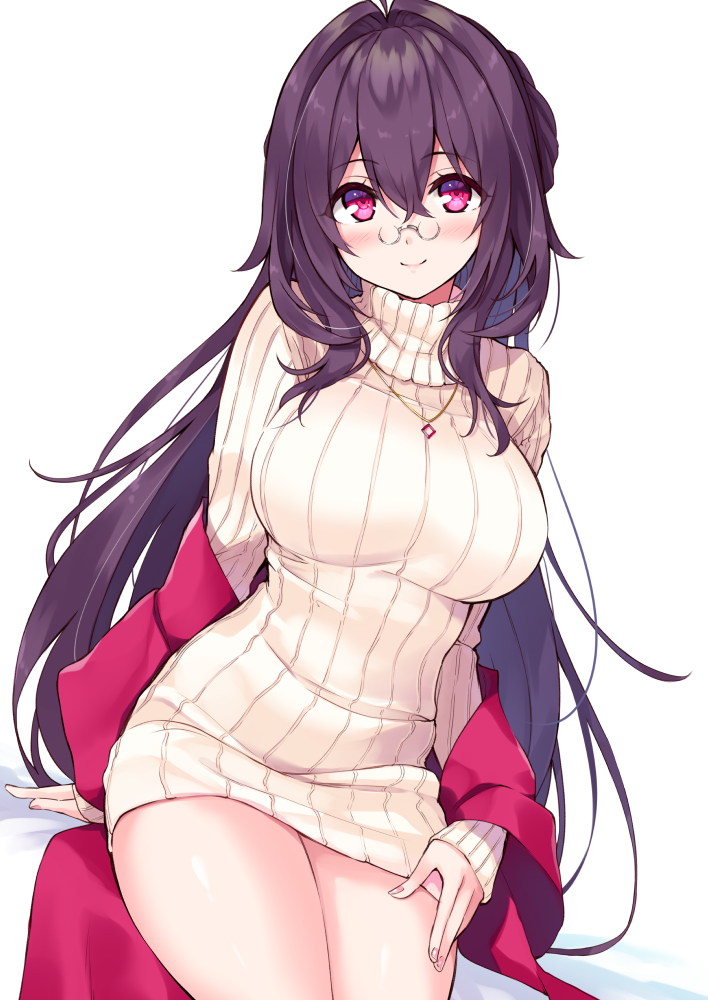 This is a pixiv picture whose title is 縦セタお姉さん.