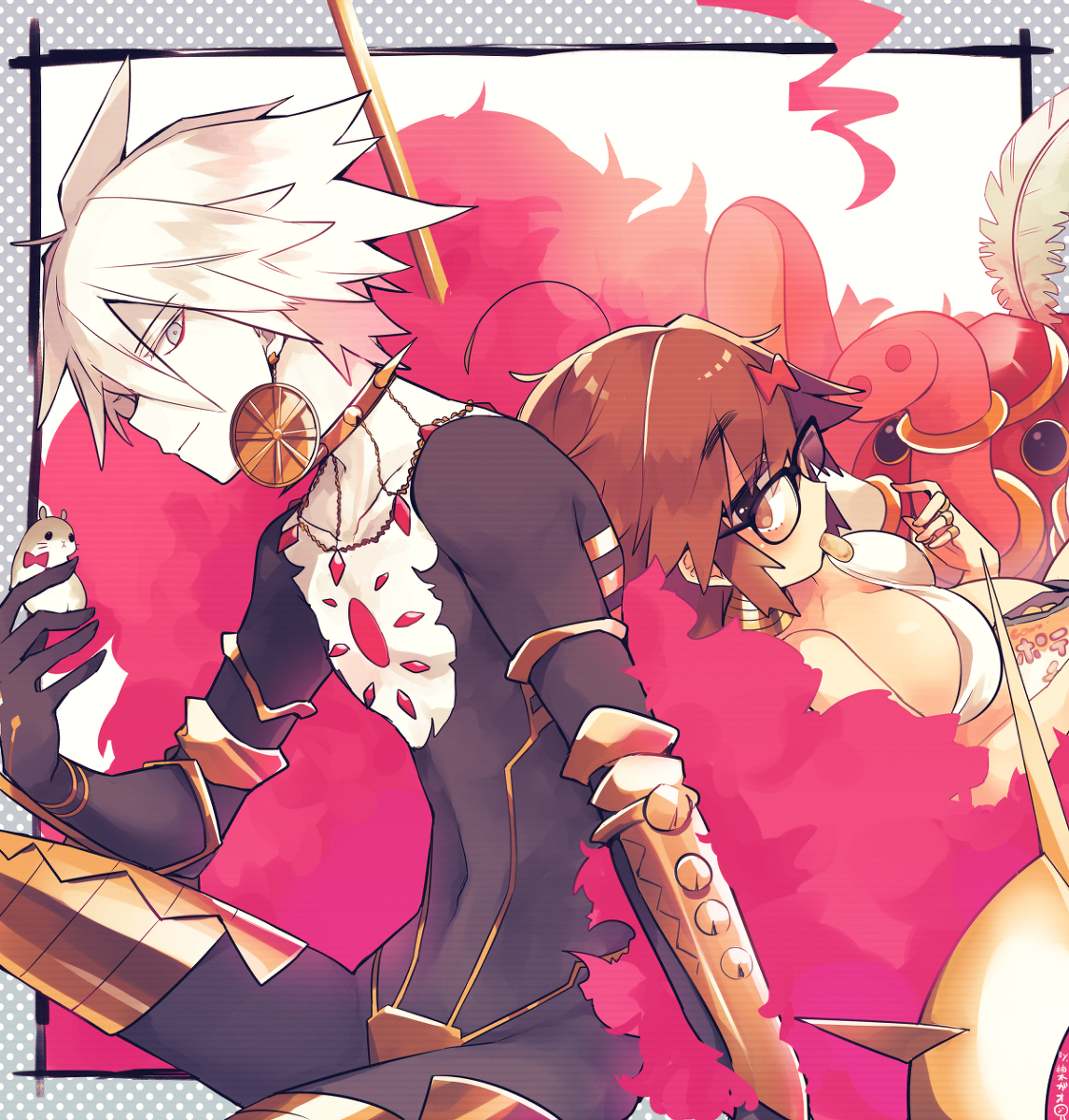This is a pixiv picture whose title is カルナさんとジナコさん.