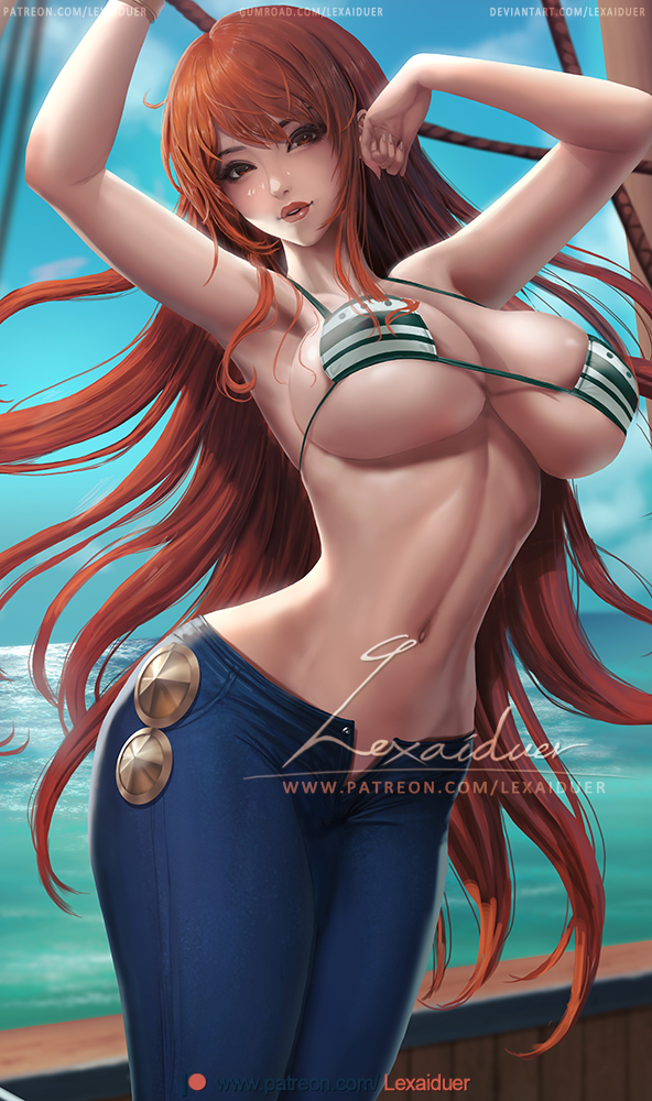 This is a pixiv picture whose title is ONE PIECE NAMI_Preview.
