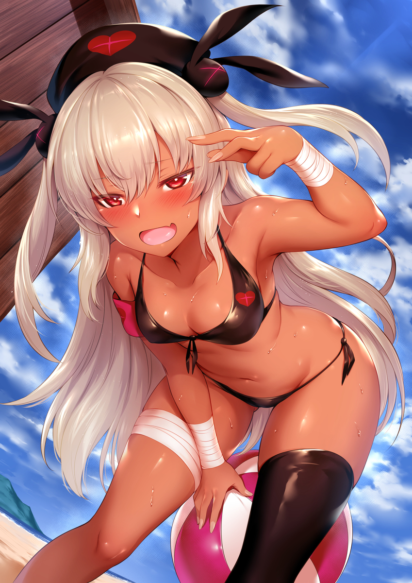 This is a pixiv picture whose title is 褐色名取さな.