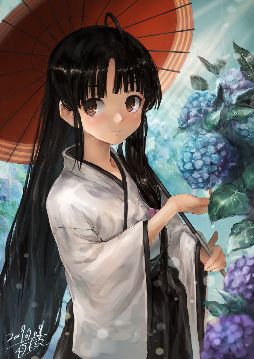 This is a pixiv picture whose title is 梅雨祥鳳.