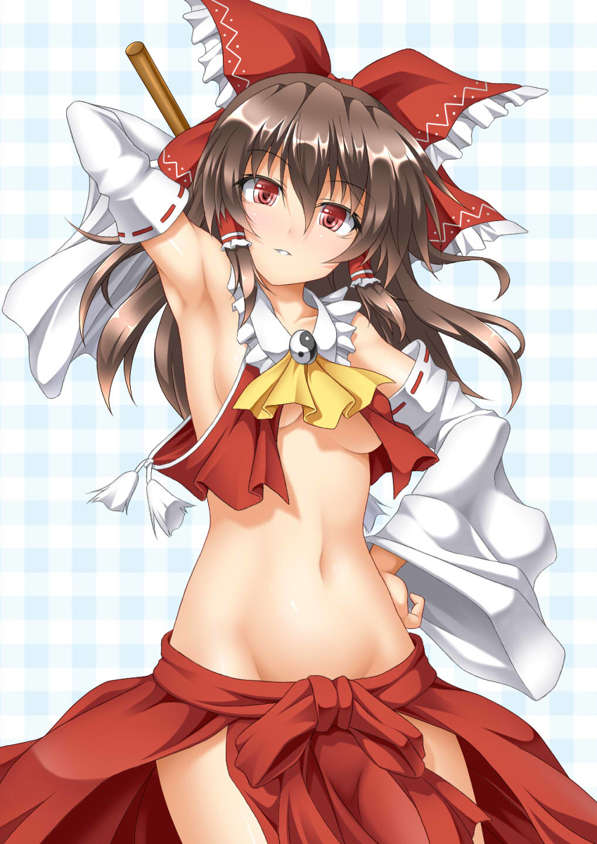 This is a pixiv picture whose title is 【宣伝】霊夢さんの秘密の日常.