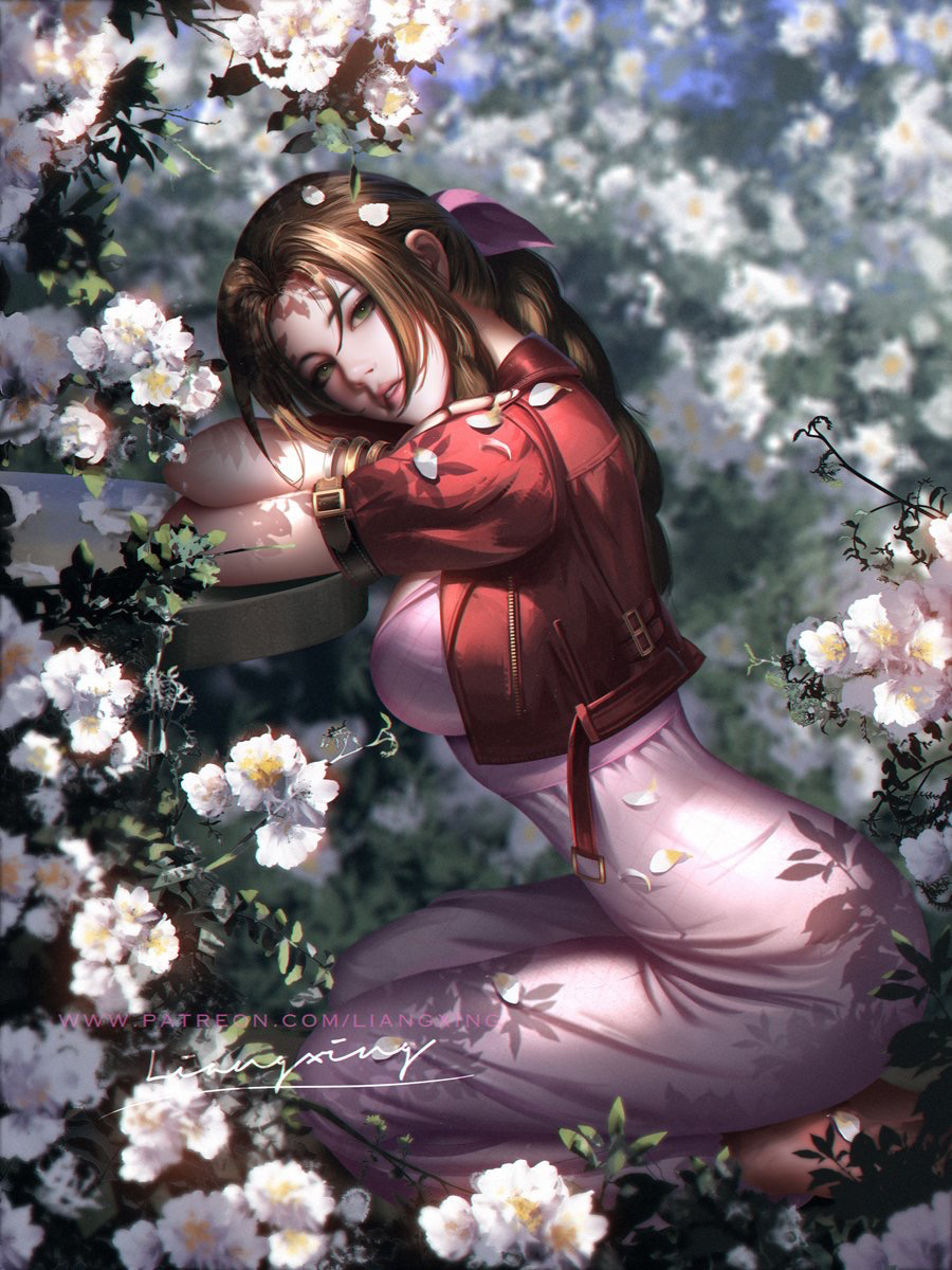 This is a pixiv picture whose title is Aerith.