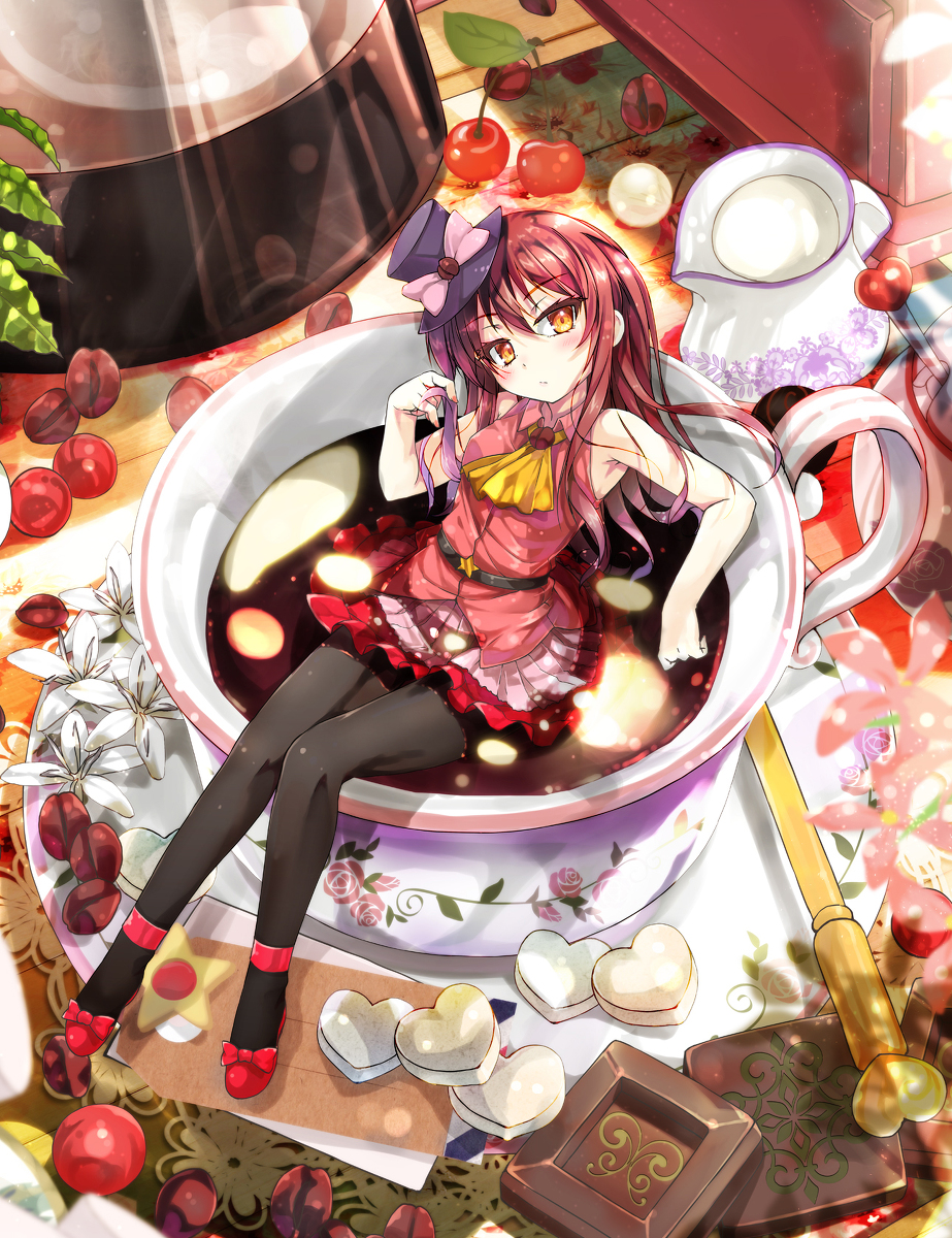 This is a pixiv picture whose title is コーヒーの擬人化娘.