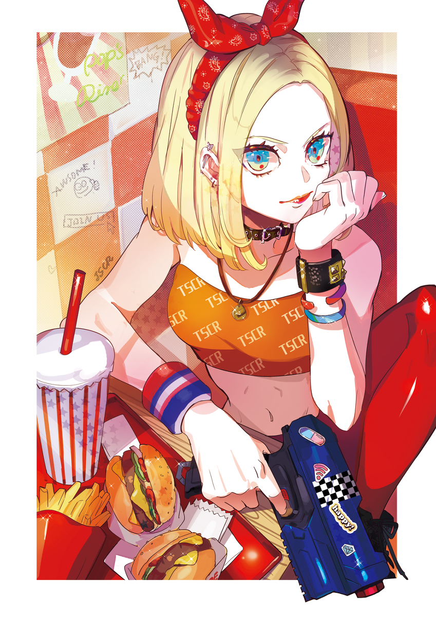 This is a pixiv picture whose title is バーガータイム.
