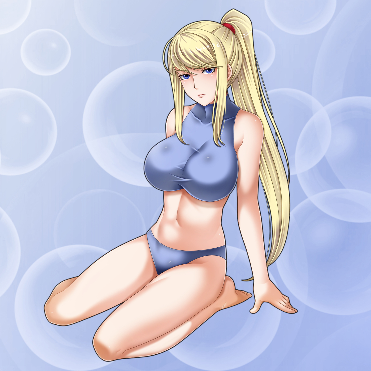 This is a pixiv picture whose title is サムス・アラン＠水着◆◆◆◆.