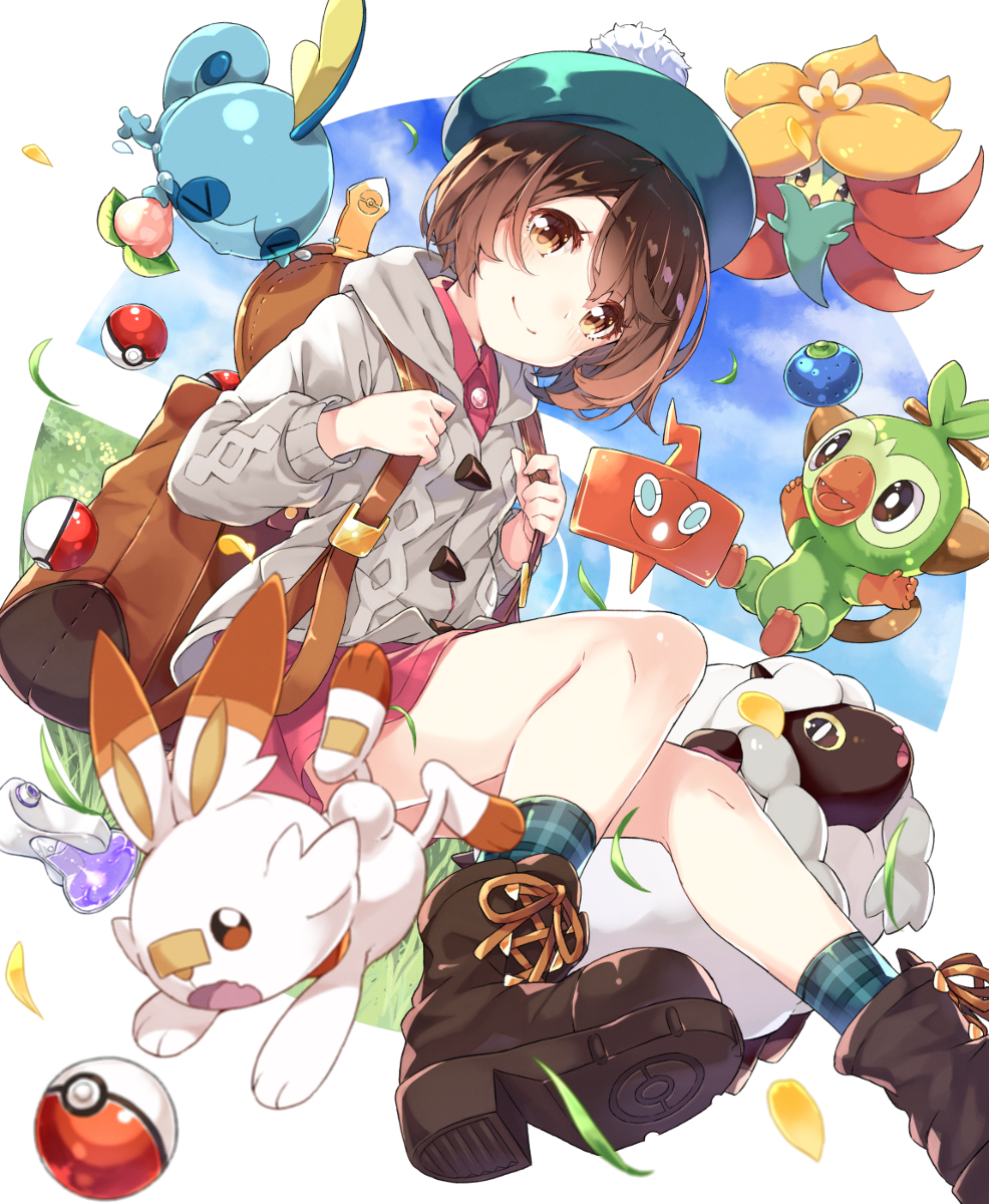 This is a pixiv picture whose title is ポケモン剣盾！.