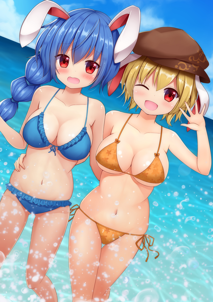 This is a pixiv picture whose title is Rabbit Summer！.