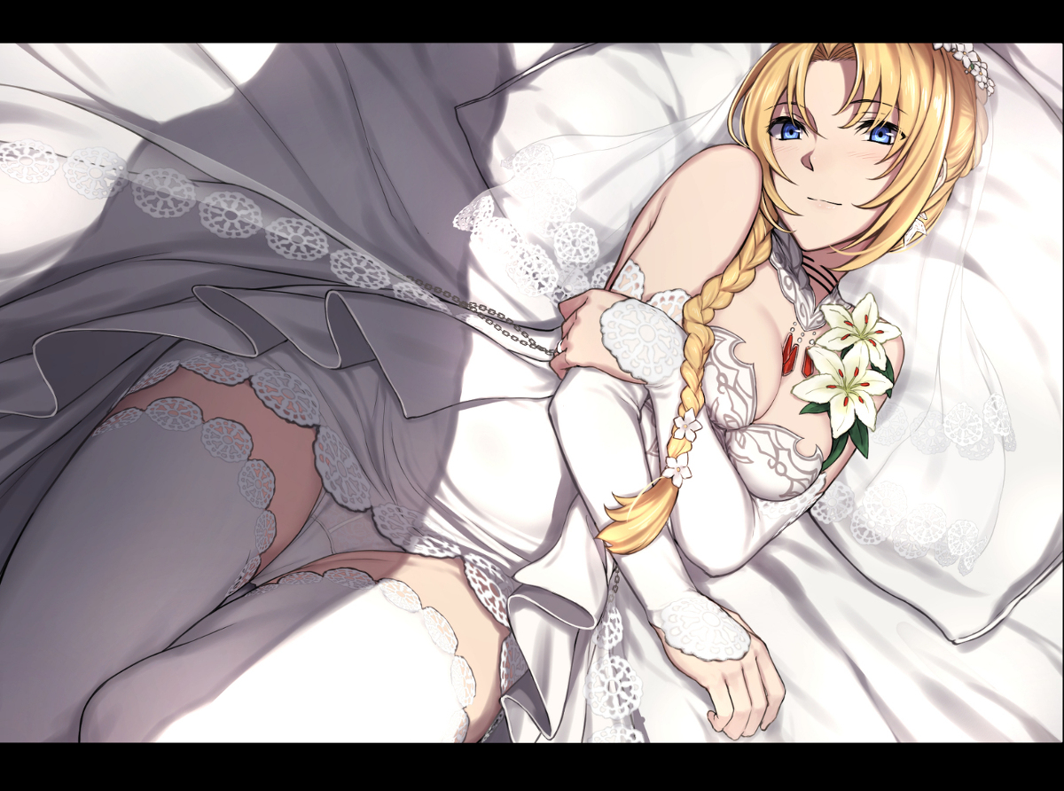 This is a pixiv picture whose title is 花嫁ミラージュ.