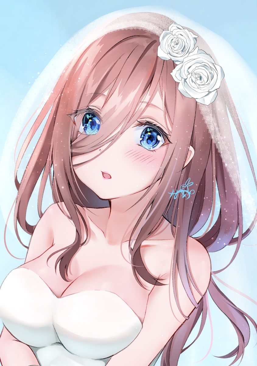 This is a pixiv picture whose title is マーメイドウェディング三玖.