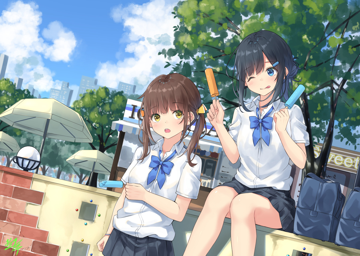 This is a pixiv picture whose title is アイス.