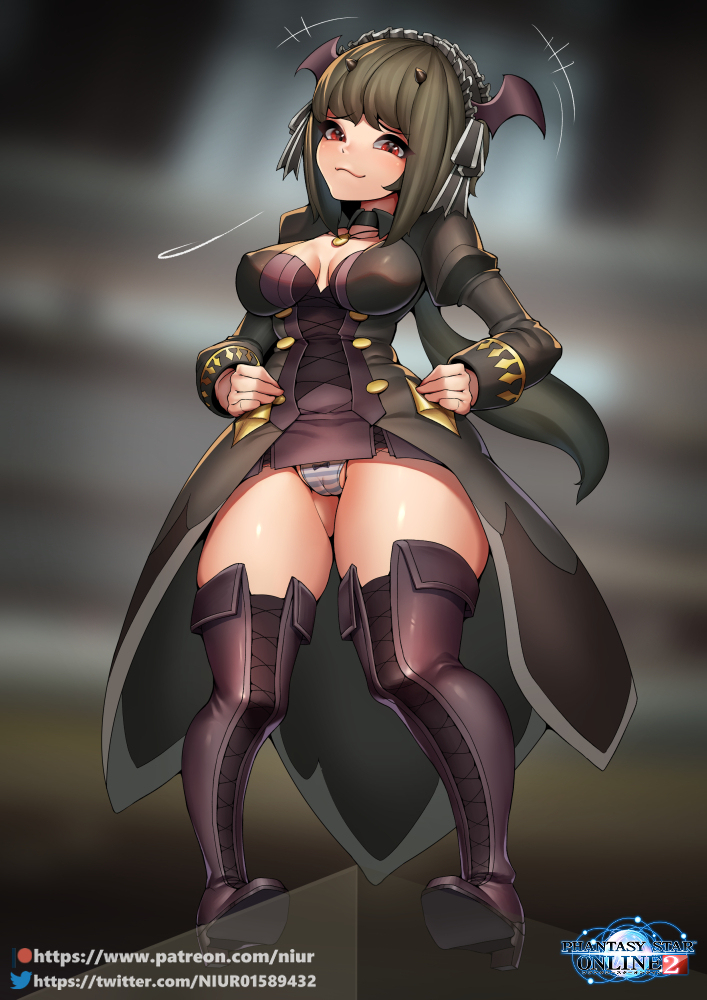This is a pixiv picture whose title is Little devil(pso2 OC).