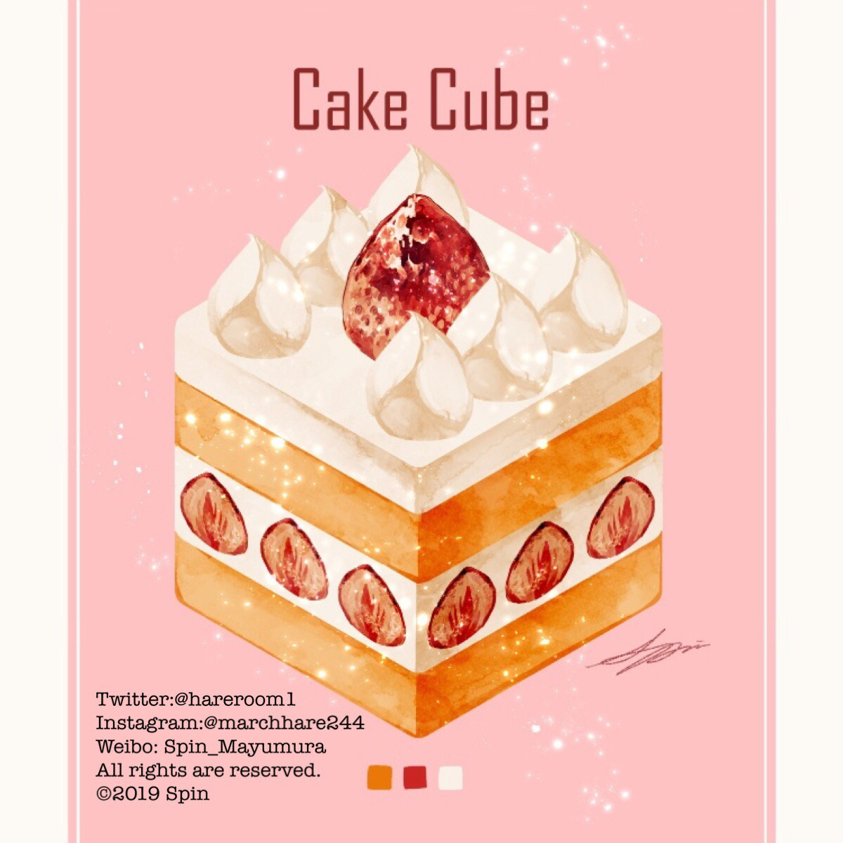 This is a pixiv picture whose title is CUBE ME！.