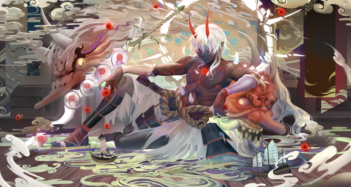 This is a pixiv picture whose title is 大岳丸.