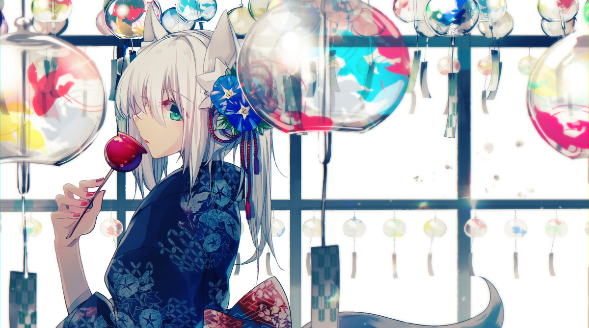 This is a pixiv picture whose title is 風鈴.