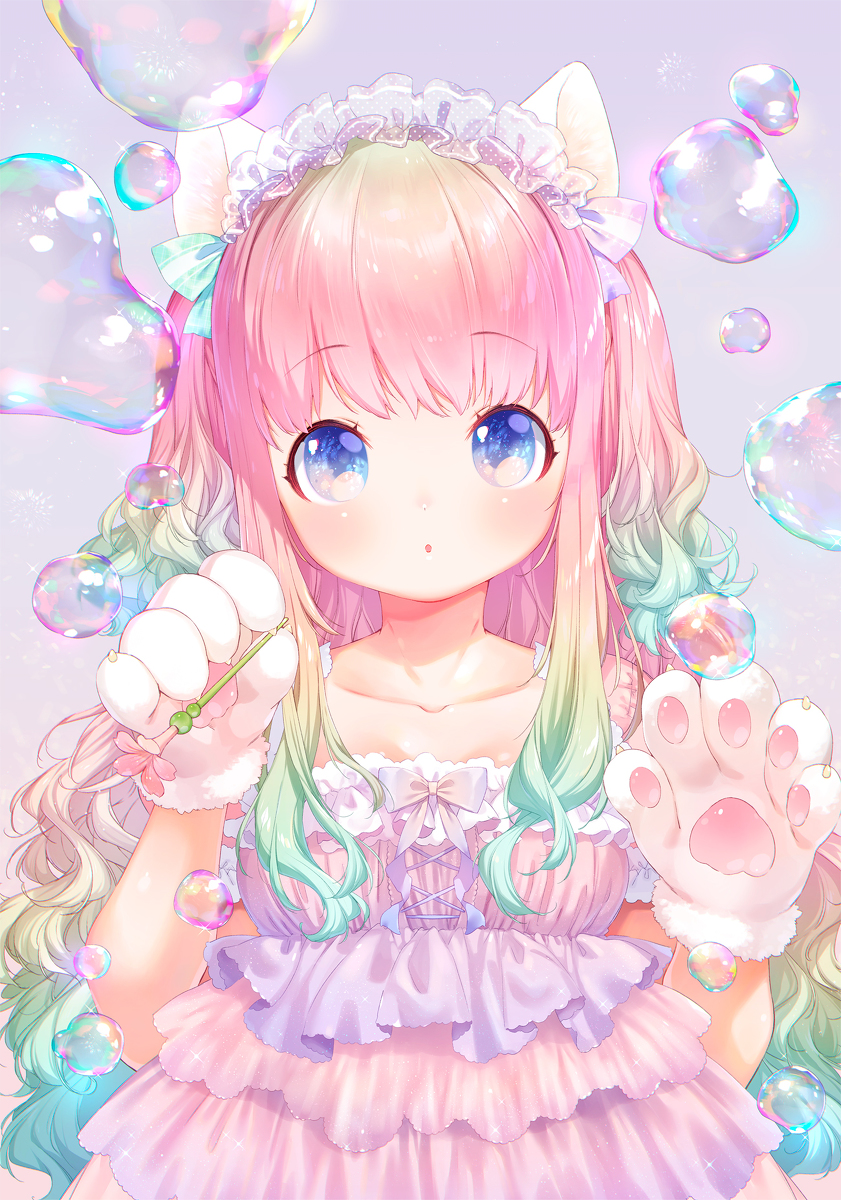 This is a pixiv picture whose title is しゃぼんだまちゃん.