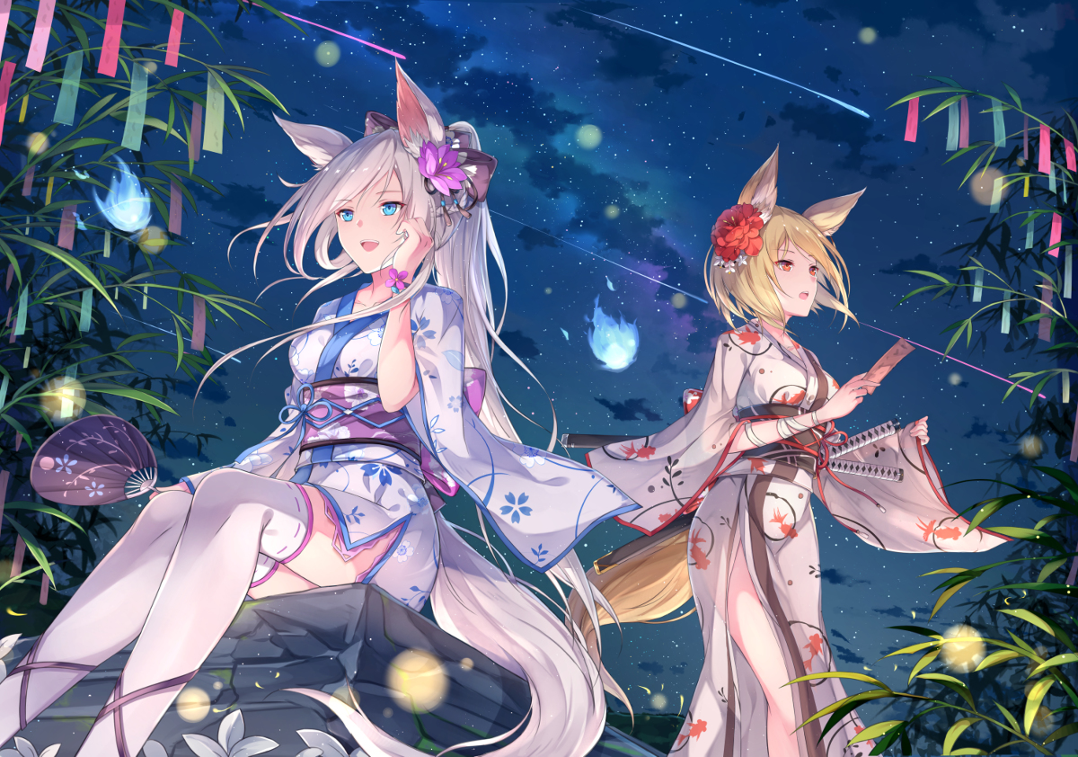 This is a pixiv picture whose title is 七夕.