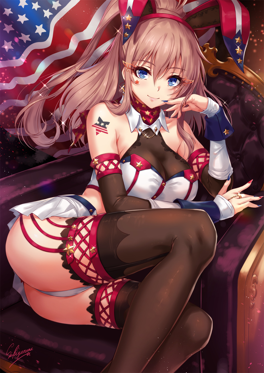 This is a pixiv picture whose title is バニーサラトガ.