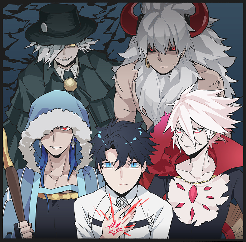 This is a pixiv picture whose title is 私が聖杯戦争に参加するならどのサーヴァントを連れているか（略.