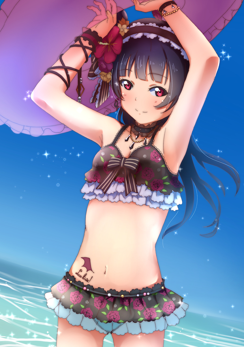 This is a pixiv picture whose title is 海の日よしこ.