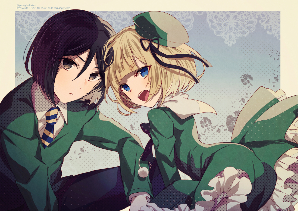 This is a pixiv picture whose title is エルメロイ兄妹.