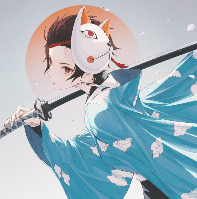 This is a pixiv picture whose title is 日輪.