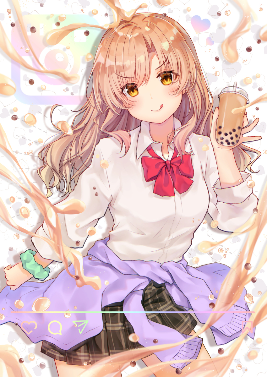 This is a pixiv picture whose title is タピオカ浴びたいっ！.