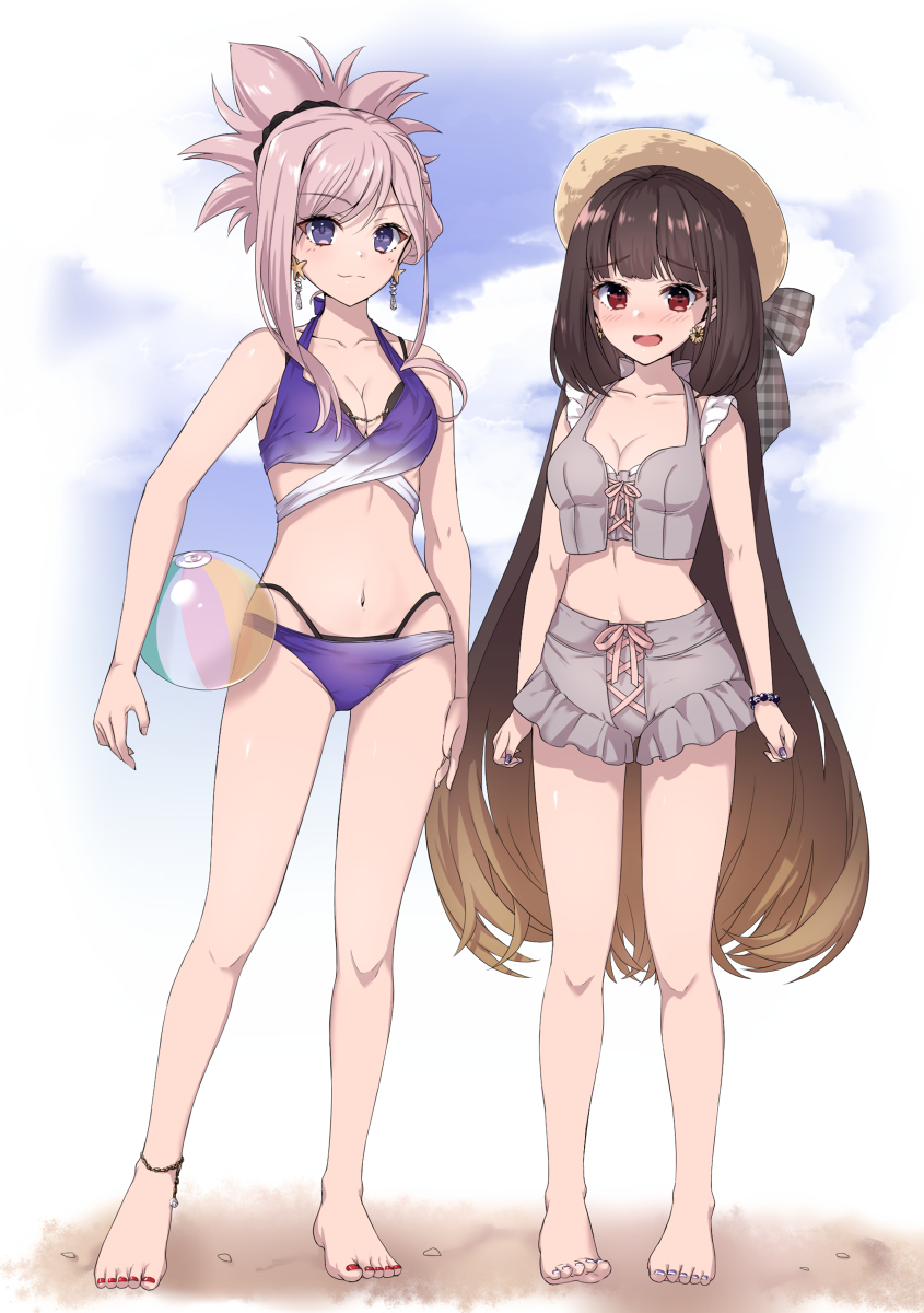 This is a pixiv picture whose title is 水着のむさかべちゃん.