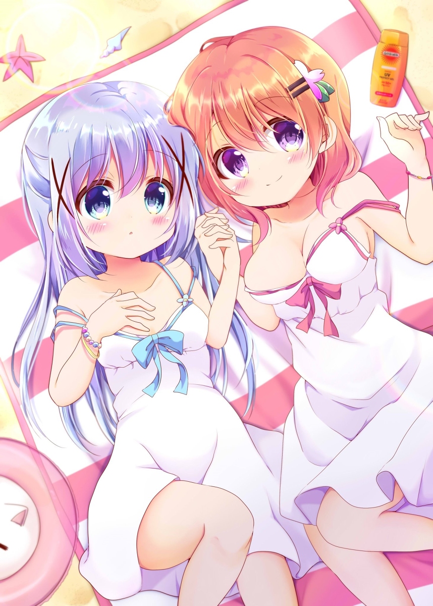 This is a pixiv picture whose title is 夏のココチノちゃん。.