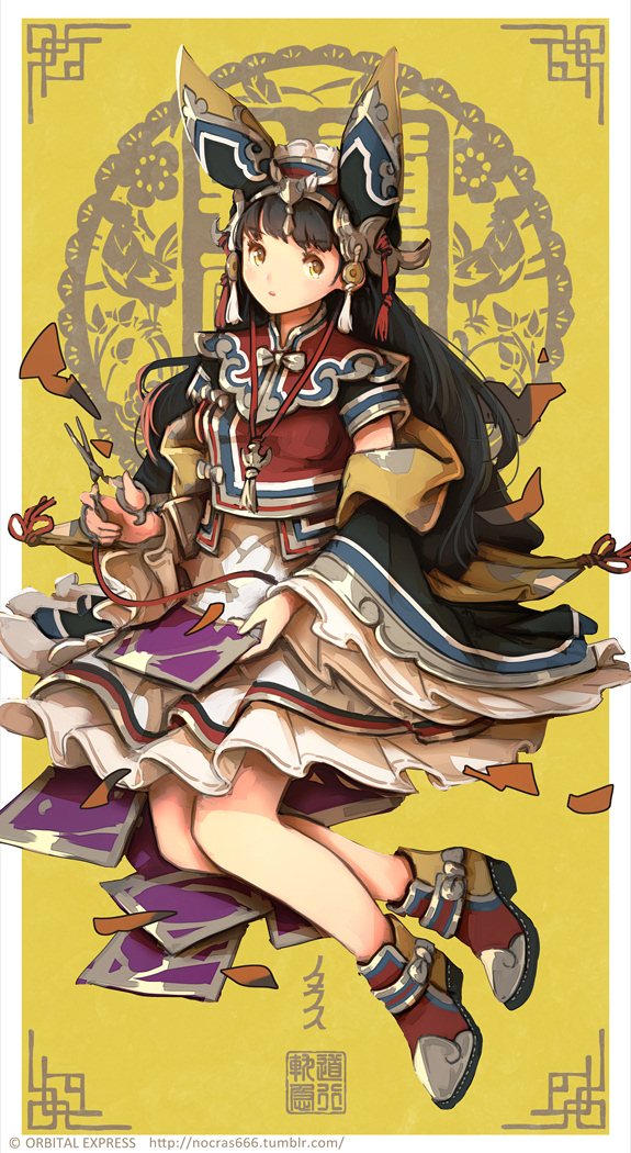 This is a pixiv picture whose title is 鋏.