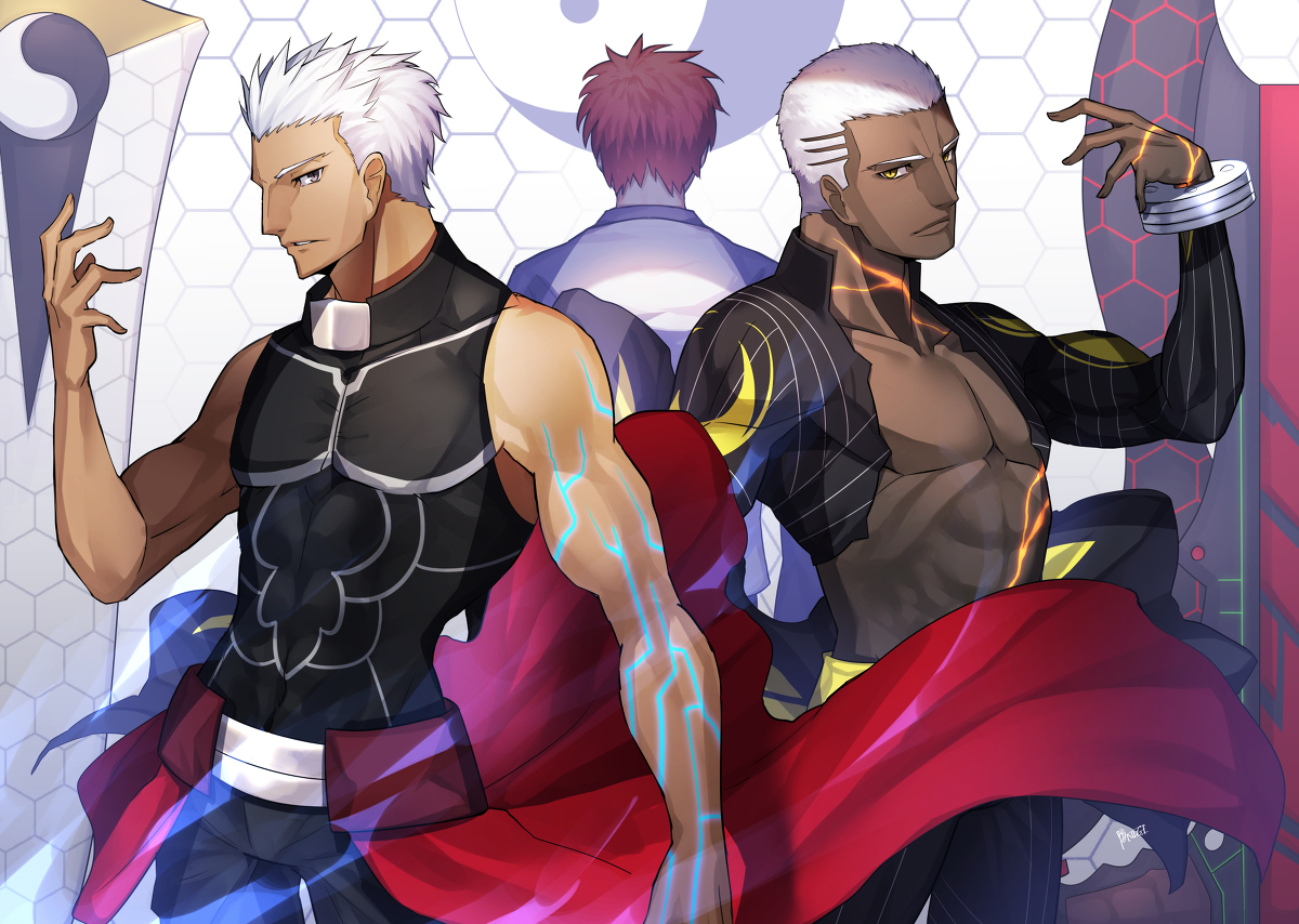 This is a pixiv picture whose title is エミヤの肖像.