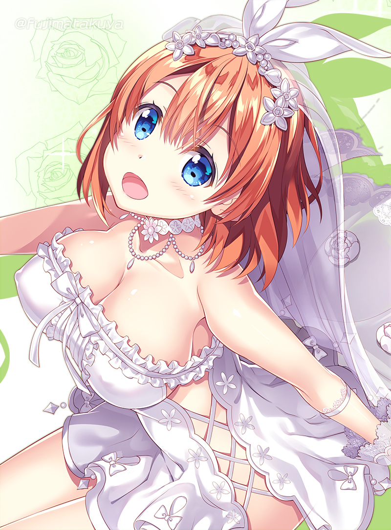This is a pixiv picture whose title is ウェディング四葉.