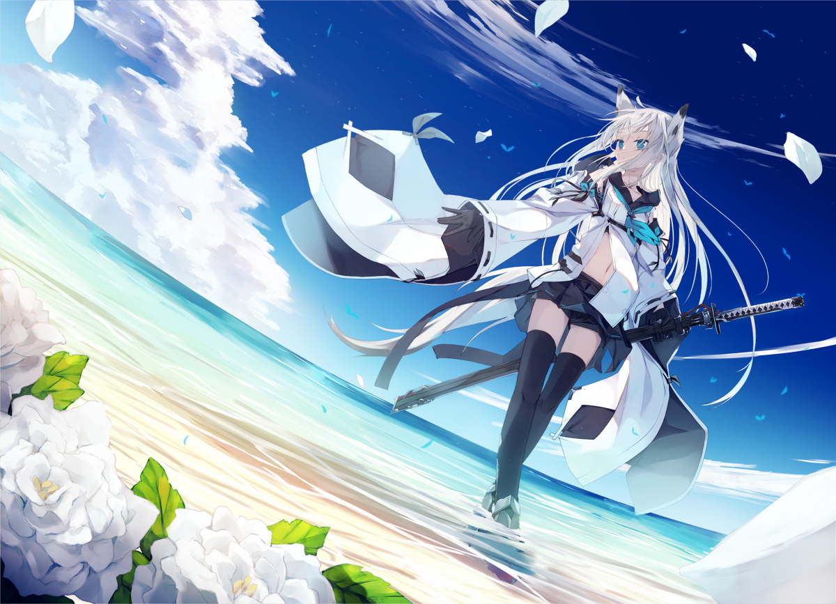 This is a pixiv picture whose title is 江風.