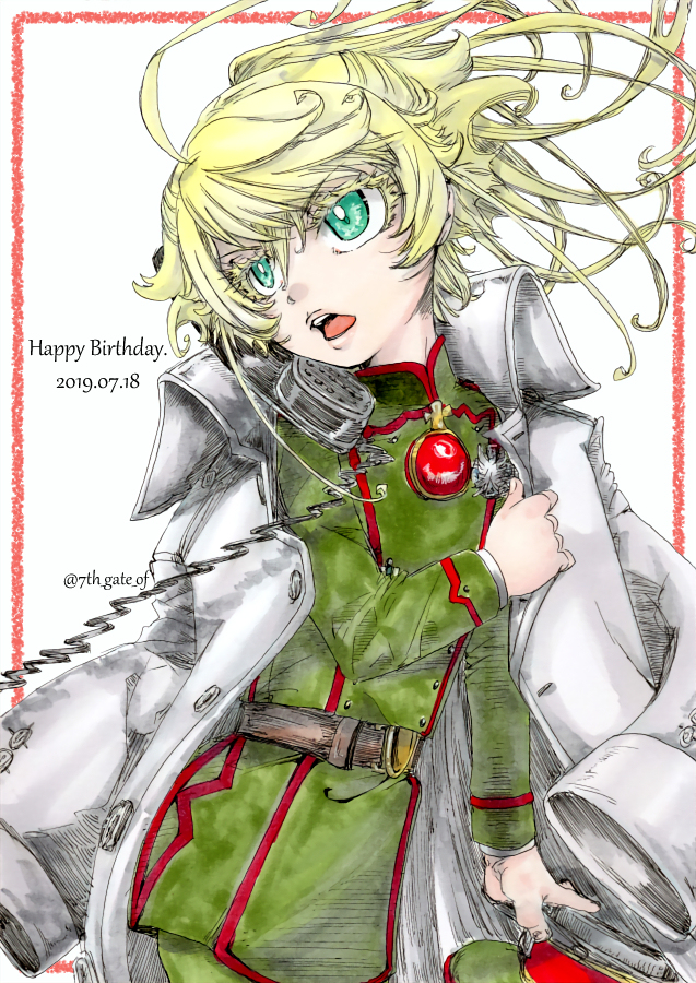 This is a pixiv picture whose title is 【幼女戦記】ターニャ誕生日１回目.